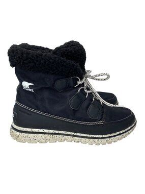 Sorel Cozy Carnival Black Sea Salt Waterproof Winter Outdoor boots women's 7